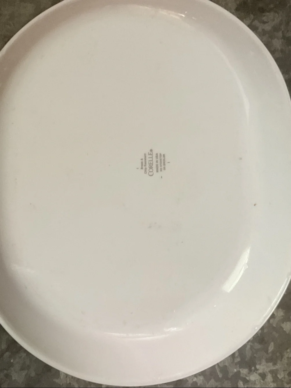 Corelle White Oval Serving Platter -